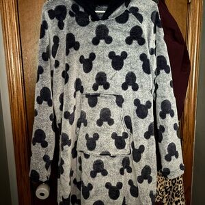 Gray and Navy Mickey Mouse Hoodie